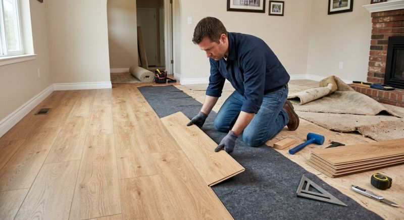 Laminate Floor Remodeling in North Attleboro, MA