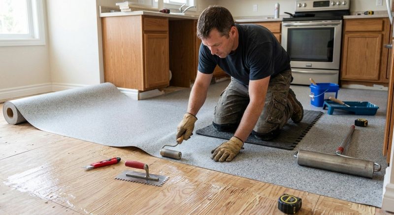 Linoleum Floor Installation in Medfield, MA