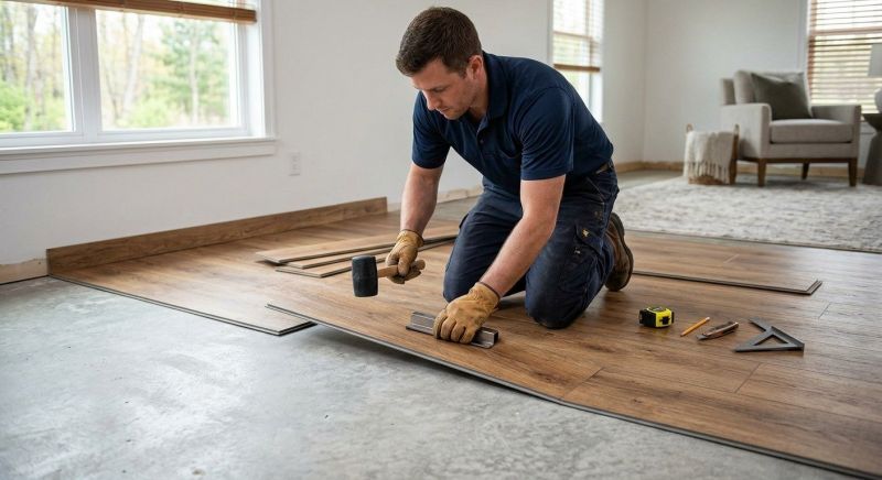 Luxury Vinyl Tile Installation in West Warwick, RI