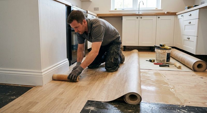 Sheet Linoleum Installation in Ashland, MA