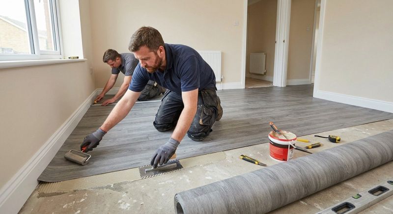 Sheet Linoleum Installation in Douglas, MA