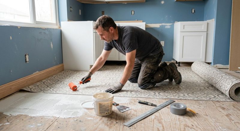 Sheet Linoleum Installation in Mansfield, MA